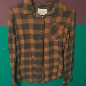 Plaid long sleeve button up.